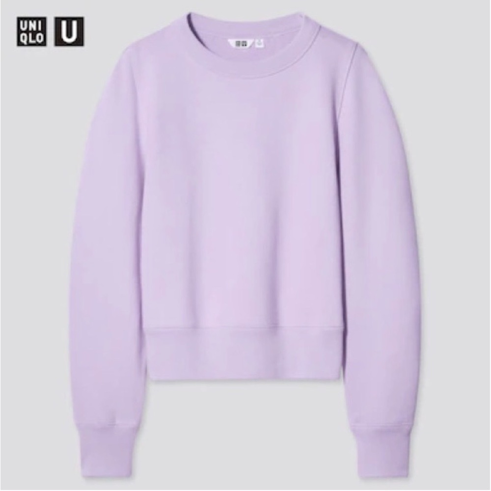 Uniqlo U Crew Neck Long Sleeve Sweatshirt Purple